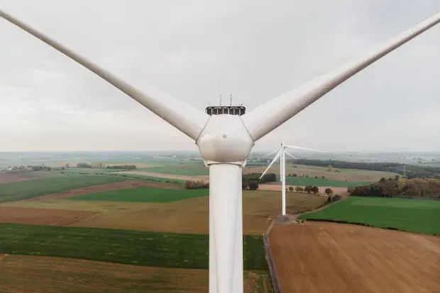 Parc éolien de Basse Thiérache Nord en France