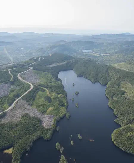Parc éolien Seigneurie de Beaupré Boralex au Québec