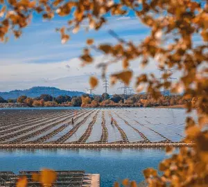 Peyrolles-en-Provence, floating solar PV plant