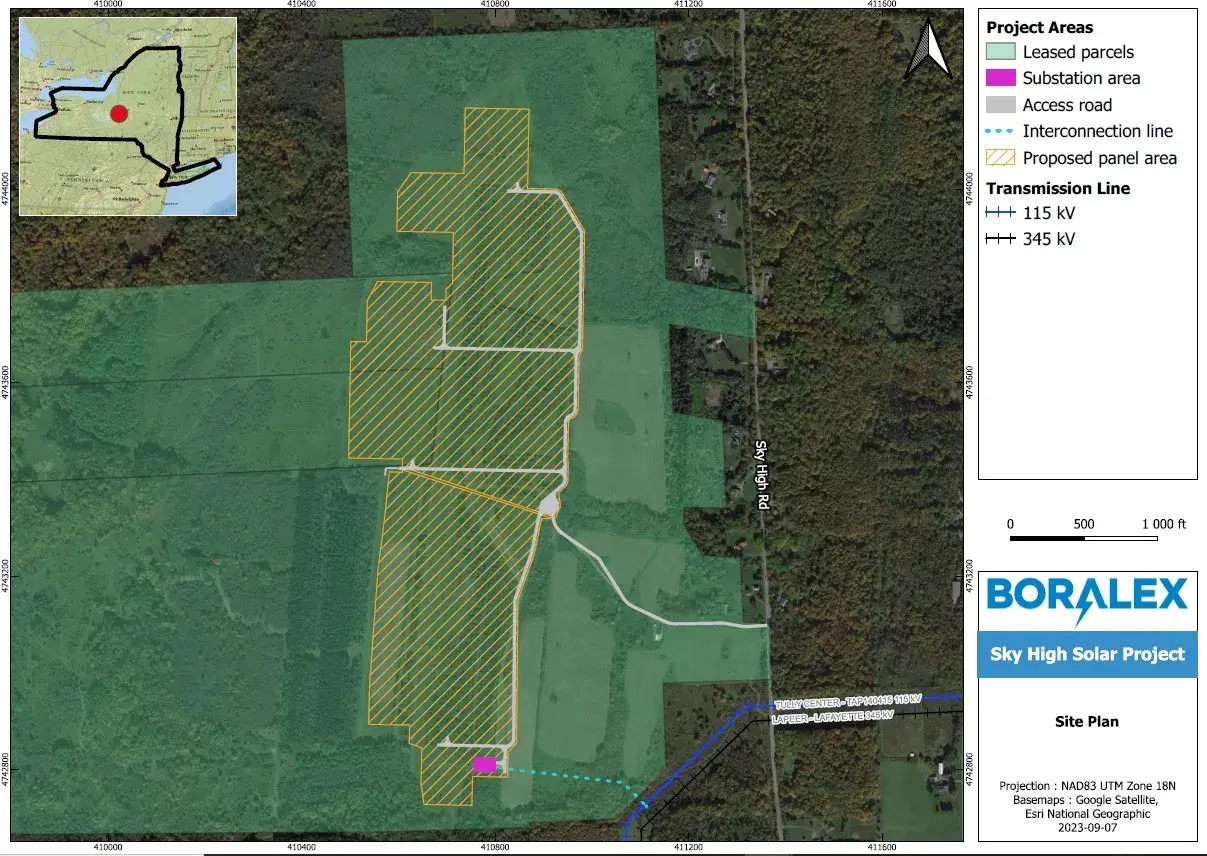 Sky High Solar Site Plan