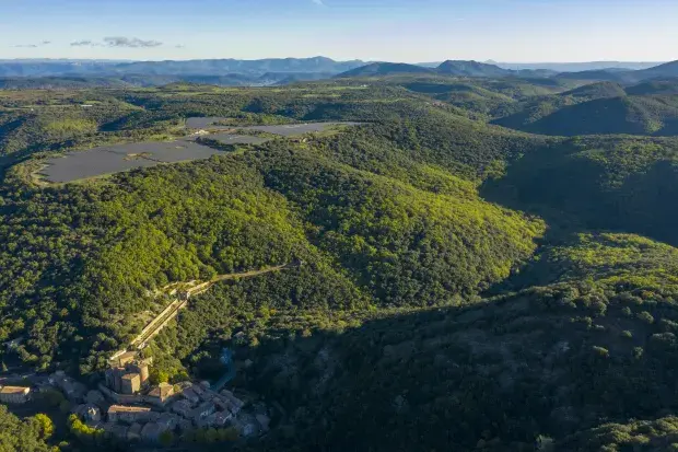 Parc solaire dans les terres