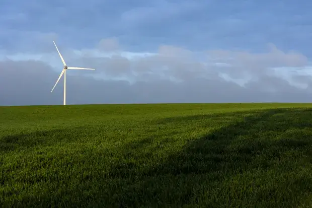 Parc éolien de Nibas exploité par Boralex dans les Hauts-de-France