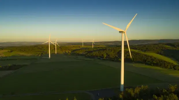 Parc éolien d'Ally-mercoeur en France