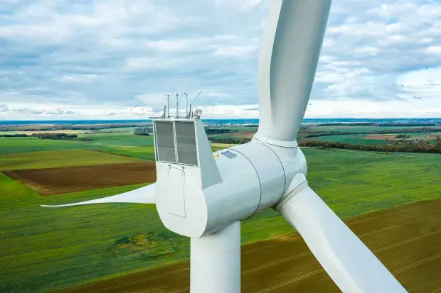 Eolienne, vue ciel 