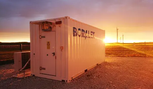 Boralex battery storage container