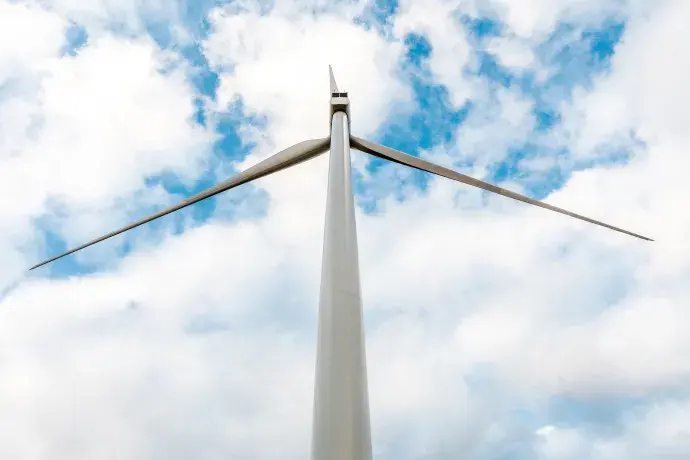 Eolienne, vue ciel 