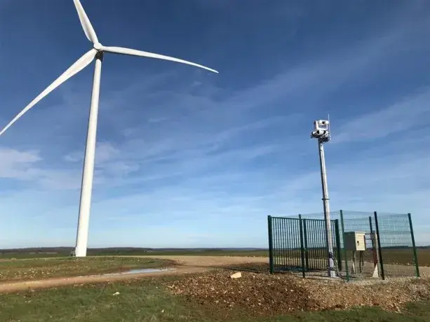 Système de détection avifaune Identiflight© sur un parc éolien Boralex