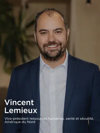 Vincent Lemieux VP RH et SST Boralex